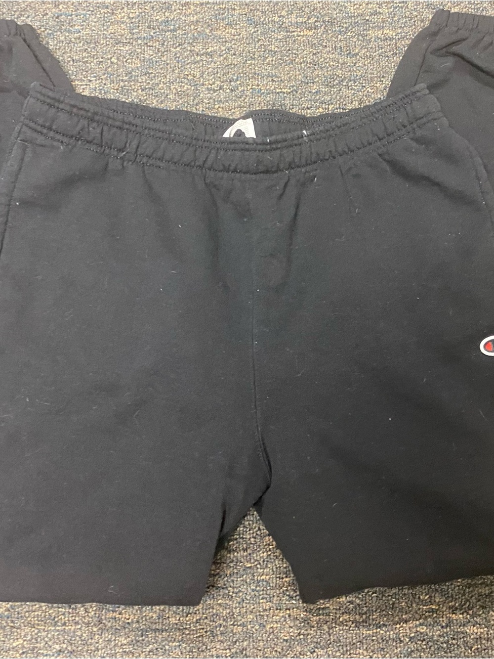 Champion Black Men's Jogger Sweatpants with Logo